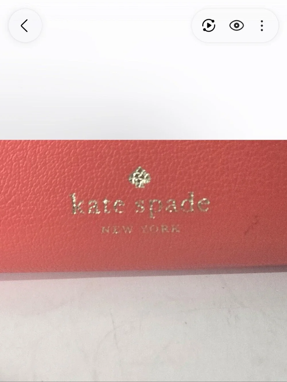 kate spade Coral Pink Zip-Around Leather Wallet